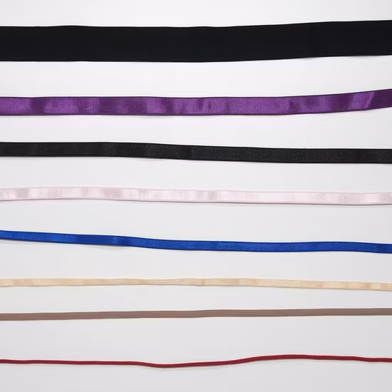 Stock Polyester Elastic for Bra Accessories Elastic Band Custom Nylon Elastic