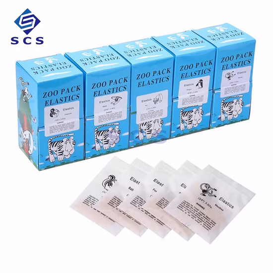 Zoo Pack Ortodôntico Elásticos Látex O Ring Dental Baces Elásticos