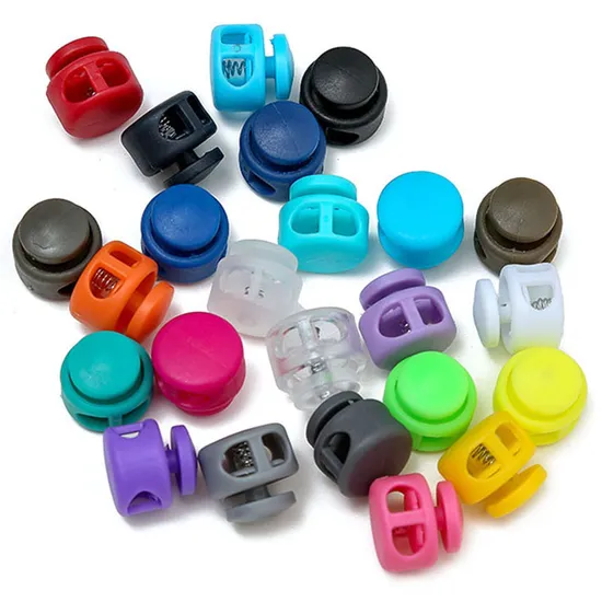 O preço de fábrica fornece diretamente o design do bloqueio do cabo de nylon da rolha da sapata do fechamento plástico do cabo da mola