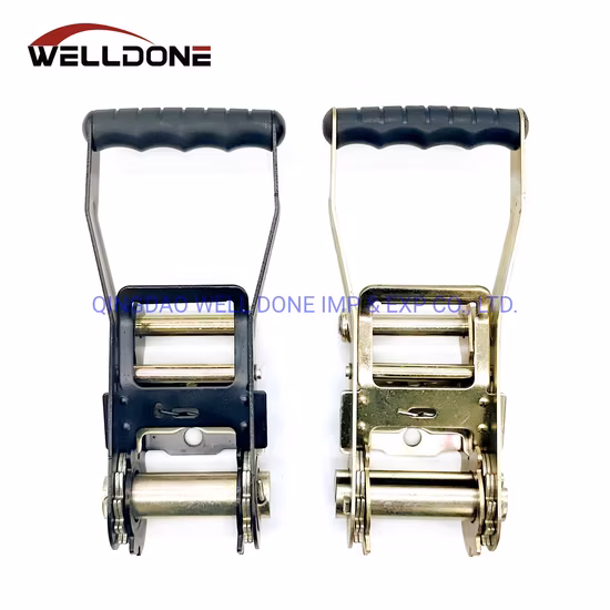 2 polegadas 50mm 3t 4t 5t 5000kg alça de linha de dedo de plástico fivela de catraca para cinta de amarração