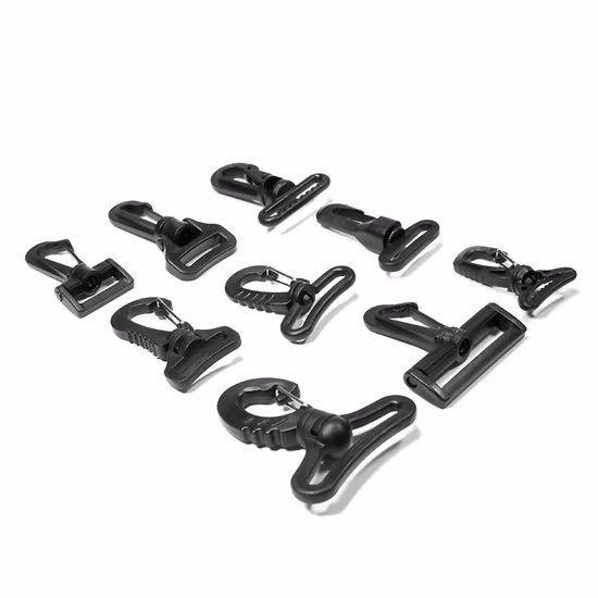 Fábrica OEM POM Snap Clip Ganchos Ganchos de cinto Fivela giratória de plástico giratório